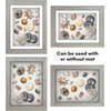 image:imageAmericanflat 11x14 Shadow Box Frame  Matted to 9x12  Driftwood  Shatterresistant glass 15 inch interior depth hangs vertical or horizontal displays keepsakes medals and memorabiliaDriftwood