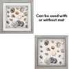 image:imageAmericanflat 11x14 Shadow Box Frame  Matted to 9x12  Driftwood  Shatterresistant glass 15 inch interior depth hangs vertical or horizontal displays keepsakes medals and memorabiliaDriftwood