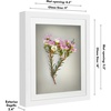 image:imageAmericanflat 11x14 Shadow Box Frame  Matted to 9x12  Driftwood  Shatterresistant glass 15 inch interior depth hangs vertical or horizontal displays keepsakes medals and memorabiliaWhite
