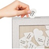 image:imageAmericanflat 12x16 Shadow Box Frame  Matted to 3x4  White  Baby shower guest book with heart tokens shatterresistant glass deep display case sawtooth hangers includedWhite
