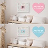 image:imageAmericanflat 12x16 Shadow Box Frame  Matted to 3x4  White  Baby shower guest book with heart tokens shatterresistant glass deep display case sawtooth hangers includedWhite