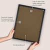 image:imageAmericanflat 135x18 School Picture Frame PreK to 12  Fits Twelve 25x35 Photos and One 5x7 Photo or Use as One 135x18 Frame  Signature Collection  K12 Picture Frames for Wall Display  BlackBlack