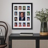 image:imageAmericanflat 135x18 School Picture Frame PreK to 12  Fits Twelve 25x35 Photos and One 5x7 Photo or Use as One 135x18 Frame  Signature Collection  K12 Picture Frames for Wall Display  BlackBlack