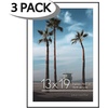 image:imageAmericanflat 13x19 Poster Frame 3Pack  Matted to 11x17  Black  Frontloading design Shatterresistant glass fits photos posters and art