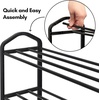 image:imageAmericanflat Shoe Organizer  3 Tier Shoe Rack Storage Shelf with Sturdy Steel Frame  Ideal for Closets Entryways or Garages  SpaceSaving Design and Easy to Assemble  BlackBlack