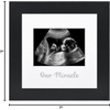 image:imageAmericanflat Sonogram Picture Frame with ShatterResistant Glass  7x7 Ultrasound Frame for 3x4 Sonograms with Interchangeable Mats  Signature Collection  Square Frames for Tabletop and Wall  BlackBlack