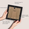 image:imageAmericanflat Sonogram Picture Frame with ShatterResistant Glass  7x7 Ultrasound Frame for 3x4 Sonograms with Interchangeable Mats  Signature Collection  Square Frames for Tabletop and Wall  BlackBlack