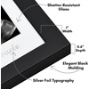 image:imageAmericanflat Sonogram Picture Frame with ShatterResistant Glass  7x7 Ultrasound Frame for 3x4 Sonograms with Interchangeable Mats  Signature Collection  Square Frames for Tabletop and Wall  BlackBlack