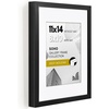 image:imageAmericanflat 11x14 Deep Picture Frame  Matted to 8x10  Black  Shatterresistant glass hangs vertical or horizontal sawtooth hangers included fits photos posters and art