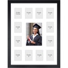 image:imageAmericanflat 135x18 School Picture Frame PreK to 12  Fits Twelve 25x35 Photos and One 5x7 Photo or Use as One 135x18 Frame  Signature Collection  K12 Picture Frames for Wall Display  BlackBlack