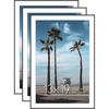 image:imageAmericanflat 13x19 Poster Frame 3Pack  Matted to 11x17  Black  Frontloading design Shatterresistant glass fits photos posters and art