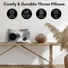image:imageAmericanflat 14x10 Throw Pillow with Sewnin Insert  AllinOne Decorative Pillows  No Cover Needed  Soft and Durable Cushion for Bed or Sofa  Polyester  Black and WhiteBlack and White