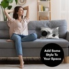 image:imageAmericanflat 14x10 Throw Pillow with Sewnin Insert  AllinOne Decorative Pillows  No Cover Needed  Soft and Durable Cushion for Bed or Sofa  Polyester  Black and WhiteBlack and White