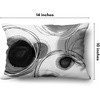 image:imageAmericanflat 14x10 Throw Pillow with Sewnin Insert  AllinOne Decorative Pillows  No Cover Needed  Soft and Durable Cushion for Bed or Sofa  Polyester  Black and WhiteBlack and White