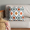 image:imageAmericanflat 18x18 Throw Pillow with Sewnin Insert  AllinOne Decorative Pillows  No Cover Needed  Soft and Durable Cushion for Bed or Sofa  Polyester  Red Orange and WhiteBlue  Orange and Yellow