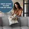 image:imageAmericanflat 18x18 Throw Pillow with Sewnin Insert  AllinOne Decorative Pillows  No Cover Needed  Soft and Durable Cushion for Bed or Sofa  Polyester  Red Orange and WhiteSepia