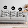 image:imageAmericanflat 18x18 Throw Pillow with Sewnin Insert  AllinOne Decorative Pillows  No Cover Needed  Soft and Durable Cushion for Bed or Sofa  Polyester  Red Orange and WhiteBlack