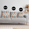 image:imageAmericanflat 18x18 Throw Pillow with Sewnin Insert  AllinOne Decorative Pillows  No Cover Needed  Soft and Durable Cushion for Bed or Sofa  Polyester  Red Orange and WhiteBlue  Orange and Yellow
