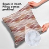 image:imageAmericanflat 18x18 Throw Pillow with Sewnin Insert  AllinOne Decorative Pillows  No Cover Needed  Soft and Durable Cushion for Bed or Sofa  Polyester  Red Orange and WhiteRed