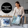 image:imageAmericanflat 18x18 Throw Pillow with Sewnin Insert  AllinOne Decorative Pillows  No Cover Needed  Soft and Durable Cushion for Bed or Sofa  Polyester  Red Orange and WhiteWhite and Blue