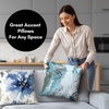 image:imageAmericanflat 18x18 Throw Pillow with Sewnin Insert  AllinOne Decorative Pillows  No Cover Needed  Soft and Durable Cushion for Bed or Sofa  Polyester  Red Orange and WhiteWhite and Blue