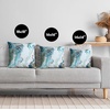 image:imageAmericanflat 18x18 Throw Pillow with Sewnin Insert  AllinOne Decorative Pillows  No Cover Needed  Soft and Durable Cushion for Bed or Sofa  Polyester  Red Orange and WhiteWhite and Blue