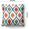 image:imageAmericanflat 18x18 Throw Pillow with Sewnin Insert  AllinOne Decorative Pillows  No Cover Needed  Soft and Durable Cushion for Bed or Sofa  Polyester  Red Orange and WhiteBlue  Orange and Yellow