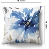 image:imageAmericanflat 18x18 Throw Pillow with Sewnin Insert  AllinOne Decorative Pillows  No Cover Needed  Soft and Durable Cushion for Bed or Sofa  Polyester  Red Orange and WhiteWhite and Indigo