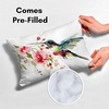 image:imageAmericanflat 18x18 Throw Pillow with Sewnin Insert  AllinOne Decorative Pillows  No Cover Needed  Soft and Durable Cushion for Bed or Sofa  Polyester  Red Orange and WhiteWhite