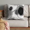 image:imageAmericanflat 18x18 Throw Pillow with Sewnin Insert  AllinOne Decorative Pillows  No Cover Needed  Soft and Durable Cushion for Bed or Sofa  Polyester  Red Orange and WhiteBlack and White