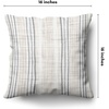 image:imageAmericanflat 18x18 Throw Pillow with Sewnin Insert  AllinOne Decorative Pillows  No Cover Needed  Soft and Durable Cushion for Bed or Sofa  Polyester  Red Orange and WhiteCream and White