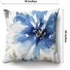image:imageAmericanflat 18x18 Throw Pillow with Sewnin Insert  AllinOne Decorative Pillows  No Cover Needed  Soft and Durable Cushion for Bed or Sofa  Polyester  Red Orange and WhiteWhite and Indigo