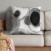 image:imageAmericanflat 18x18 Throw Pillow with Sewnin Insert  AllinOne Decorative Pillows  No Cover Needed  Soft and Durable Cushion for Bed or Sofa  Polyester  Red Orange and WhiteBlack and White