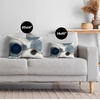 image:imageAmericanflat 18x18 Throw Pillow with Sewnin Insert  AllinOne Decorative Pillows  No Cover Needed  Soft and Durable Cushion for Bed or Sofa  Polyester  Red Orange and WhiteBlue and White
