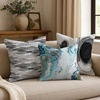 image:imageAmericanflat 18x18 Throw Pillow with Sewnin Insert  AllinOne Decorative Pillows  No Cover Needed  Soft and Durable Cushion for Bed or Sofa  Polyester  Red Orange and WhiteWhite and Blue