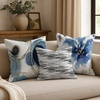 image:imageAmericanflat 18x18 Throw Pillow with Sewnin Insert  AllinOne Decorative Pillows  No Cover Needed  Soft and Durable Cushion for Bed or Sofa  Polyester  Red Orange and WhiteBlack