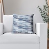 image:imageAmericanflat 18x18 Throw Pillow with Sewnin Insert  AllinOne Decorative Pillows  No Cover Needed  Soft and Durable Cushion for Bed or Sofa  Polyester  Red Orange and WhiteBrushstroke Blue