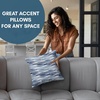 image:imageAmericanflat 18x18 Throw Pillow with Sewnin Insert  AllinOne Decorative Pillows  No Cover Needed  Soft and Durable Cushion for Bed or Sofa  Polyester  Red Orange and WhiteBrushstroke Blue