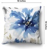 image:imageAmericanflat 18x18 Throw Pillow with Sewnin Insert  AllinOne Decorative Pillows  No Cover Needed  Soft and Durable Cushion for Bed or Sofa  Polyester  Red Orange and WhiteWhite and Indigo