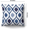 image:imageAmericanflat 18x18 Throw Pillow with Sewnin Insert  AllinOne Decorative Pillows  No Cover Needed  Soft and Durable Cushion for Bed or Sofa  Polyester  Red Orange and WhiteBlue