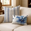 image:imageAmericanflat 18x18 Throw Pillow with Sewnin Insert  AllinOne Decorative Pillows  No Cover Needed  Soft and Durable Cushion for Bed or Sofa  Polyester  Red Orange and WhiteWhite and Indigo