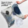 image:imageAmericanflat 18x18 Throw Pillow with Sewnin Insert  AllinOne Decorative Pillows  No Cover Needed  Soft and Durable Cushion for Bed or Sofa  Polyester  Red Orange and WhiteBlue and White