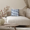 image:imageAmericanflat 18x18 Throw Pillow with Sewnin Insert  AllinOne Decorative Pillows  No Cover Needed  Soft and Durable Cushion for Bed or Sofa  Polyester  Red Orange and WhiteBrushstroke Blue