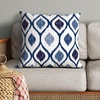 image:imageAmericanflat 18x18 Throw Pillow with Sewnin Insert  AllinOne Decorative Pillows  No Cover Needed  Soft and Durable Cushion for Bed or Sofa  Polyester  Red Orange and WhiteBlue