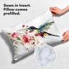 image:imageAmericanflat 18x18 Throw Pillow with Sewnin Insert  AllinOne Decorative Pillows  No Cover Needed  Soft and Durable Cushion for Bed or Sofa  Polyester  Red Orange and WhiteWhite