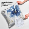 image:imageAmericanflat 18x18 Throw Pillow with Sewnin Insert  AllinOne Decorative Pillows  No Cover Needed  Soft and Durable Cushion for Bed or Sofa  Polyester  Red Orange and WhiteWhite and Indigo