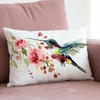 image:imageAmericanflat 18x18 Throw Pillow with Sewnin Insert  AllinOne Decorative Pillows  No Cover Needed  Soft and Durable Cushion for Bed or Sofa  Polyester  Red Orange and WhiteWhite