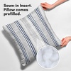 image:imageAmericanflat 18x18 Throw Pillow with Sewnin Insert  AllinOne Decorative Pillows  No Cover Needed  Soft and Durable Cushion for Bed or Sofa  Polyester  Red Orange and WhiteNavy Blue and White
