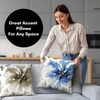 image:imageAmericanflat 18x18 Throw Pillow with Sewnin Insert  AllinOne Decorative Pillows  No Cover Needed  Soft and Durable Cushion for Bed or Sofa  Polyester  Red Orange and WhiteWhite and Indigo