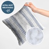 image:imageAmericanflat 18x18 Throw Pillow with Sewnin Insert  AllinOne Decorative Pillows  No Cover Needed  Soft and Durable Cushion for Bed or Sofa  Polyester  Red Orange and WhiteNavy Blue and White